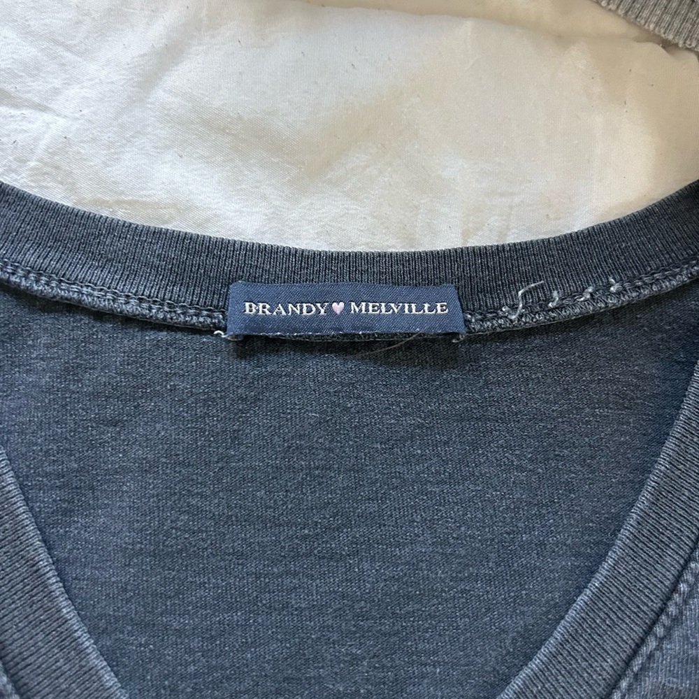 Brandy Melville black basic top - Picture 2 of 2